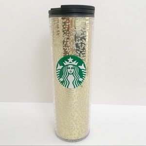 Starbucks Gold Bubble Hot Cold Tumbler Cup